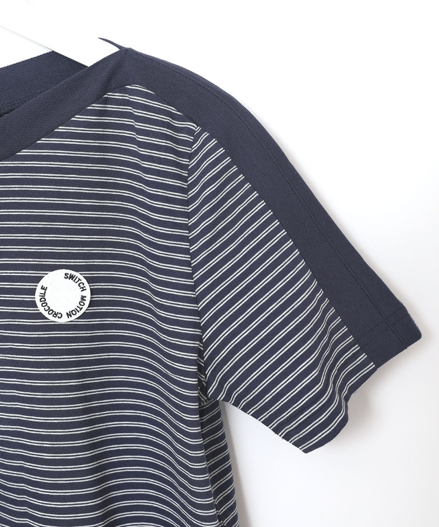 スノーコットン ボーダー Tシャツ【接触冷感】