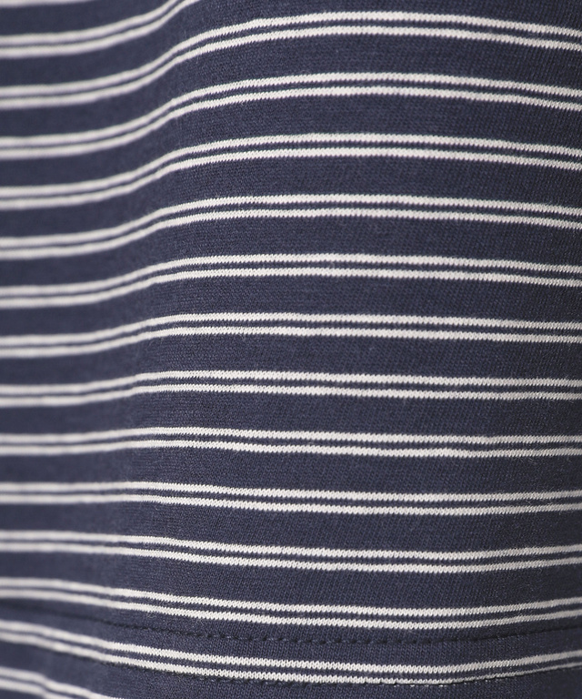 スノーコットン ボーダー Tシャツ【接触冷感】