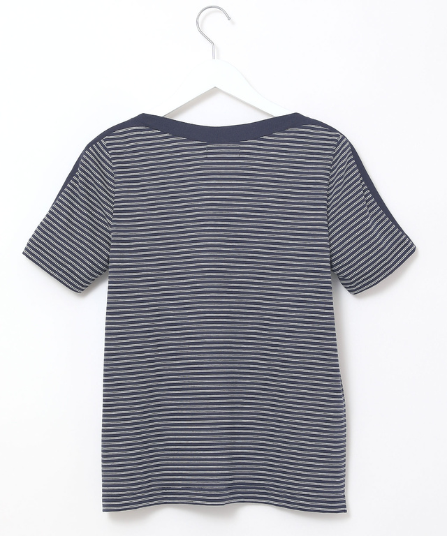 スノーコットン ボーダー Tシャツ【接触冷感】