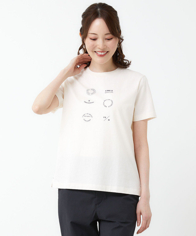 スノーコットン プリント Tシャツ【接触冷感】