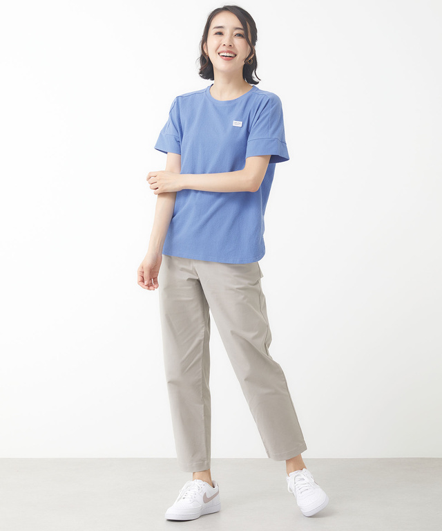 無地 切り替え クルーネック Tシャツ