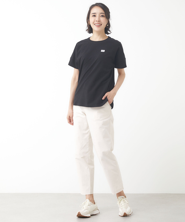 無地 切り替え クルーネック Tシャツ