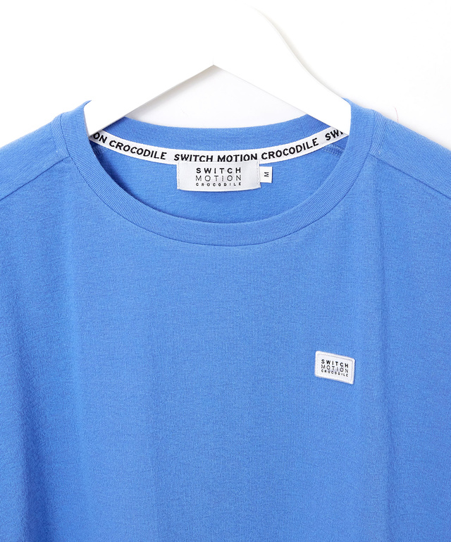 無地 切り替え クルーネック Tシャツ