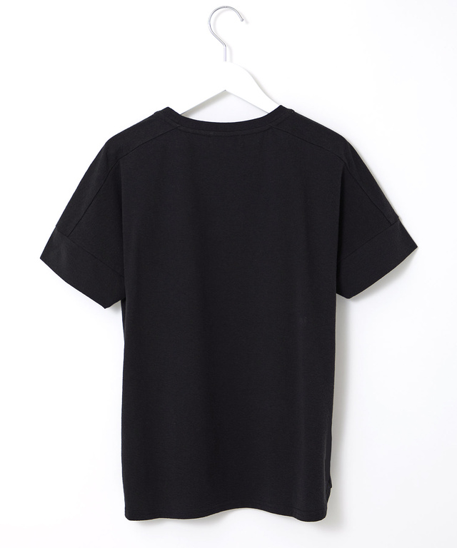 無地 切り替え クルーネック Tシャツ