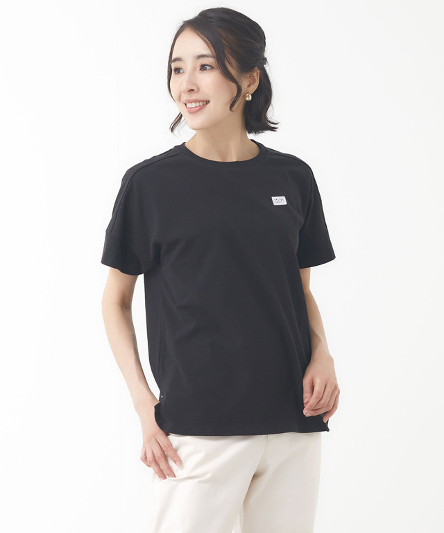 無地 切り替え クルーネック Tシャツ