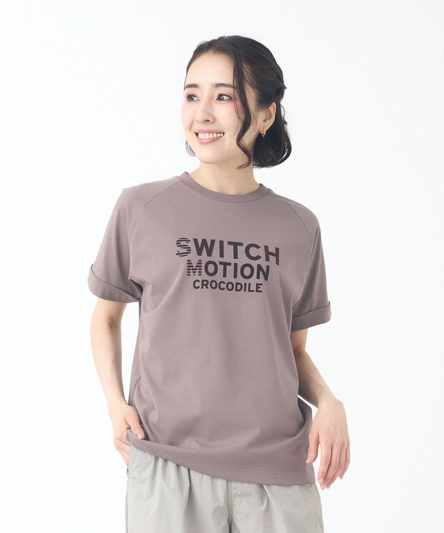 プレーティング天竺 ロールアップ Tシャツ【接触冷感】