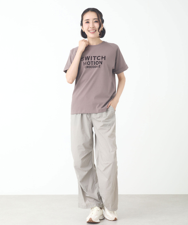 プレーティング天竺 ロールアップ Tシャツ【接触冷感】