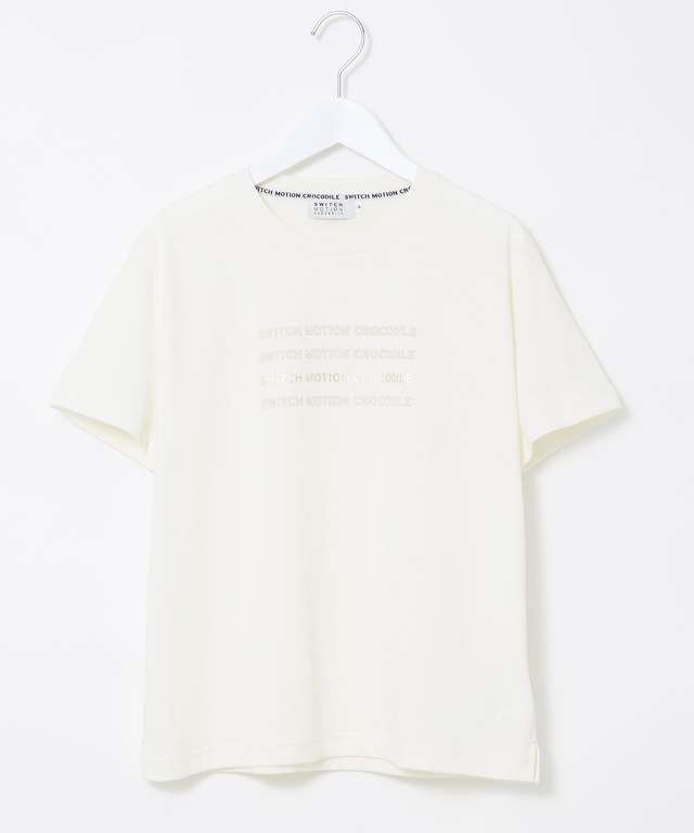 ロゴプリント クルーネック Tシャツ 【吸汗速乾】
