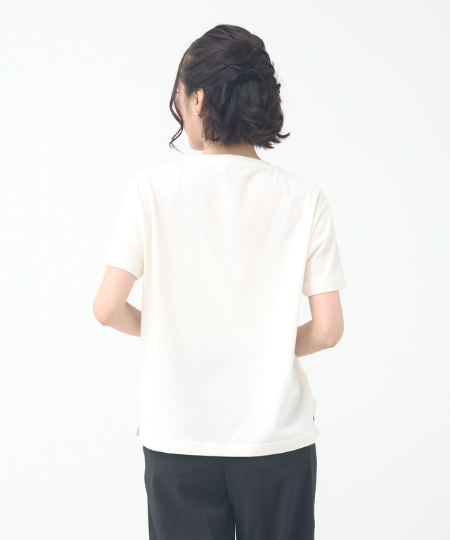ロゴプリント クルーネック Tシャツ 【吸汗速乾】