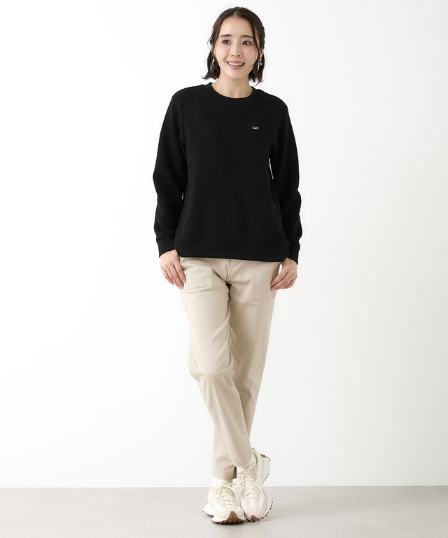 ジャカード バイアス柄 スウェット