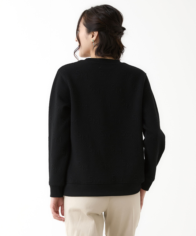 ジャカード バイアス柄 スウェット