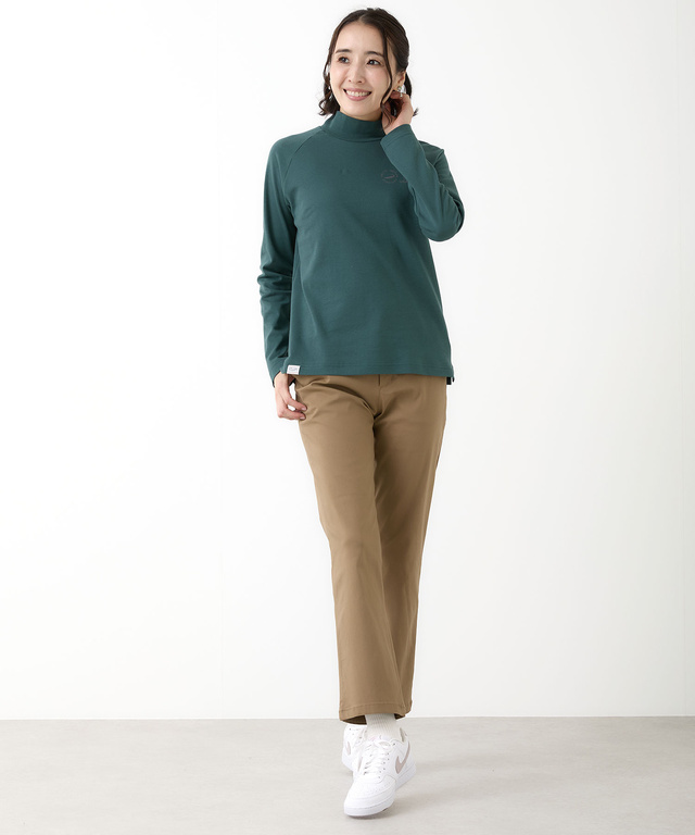 スムース ハイネック カットソー 【ウガンダ オーガニック コットン】