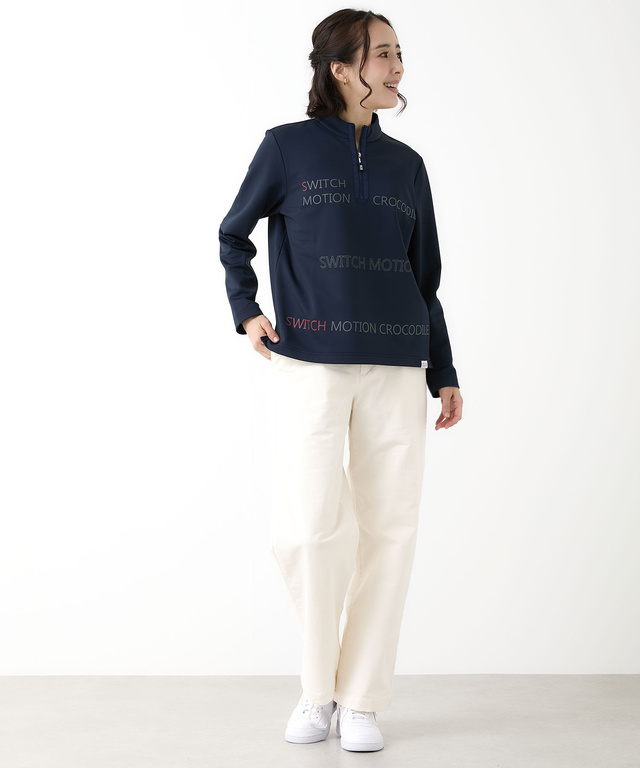 裏起毛 ロゴ プルオーバー