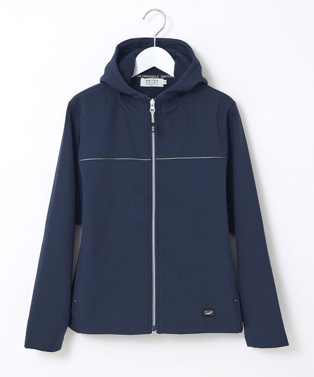 ジャージ素材 フルジップ パーカー