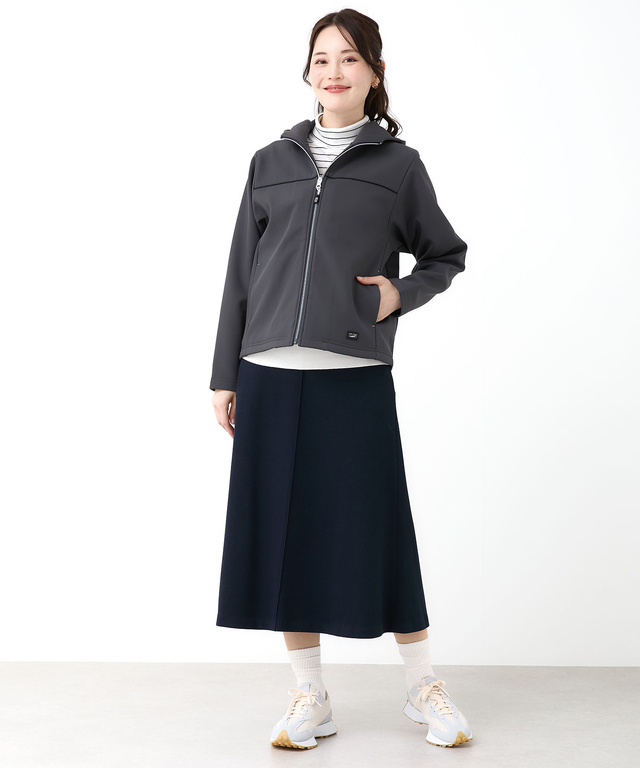 ジャージ素材 フルジップ パーカー