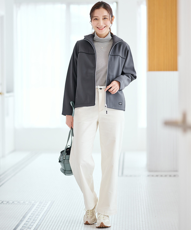 ジャージ素材 フルジップ パーカー