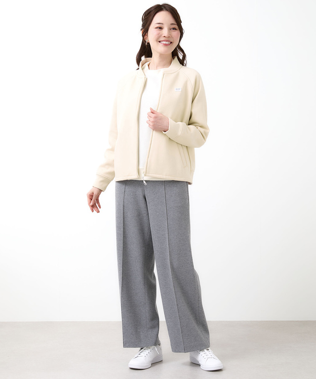 裏起毛 ラグランスリーブ ブルゾン