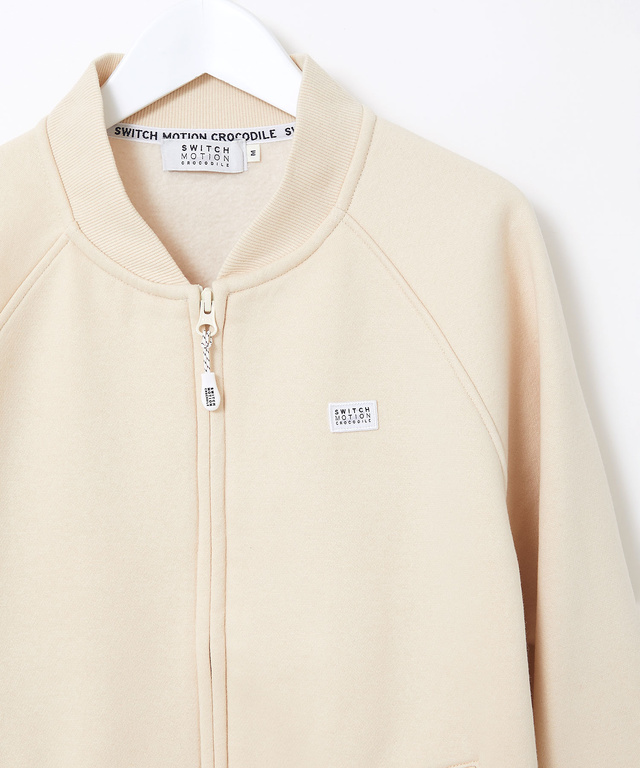 裏起毛 ラグランスリーブ ブルゾン