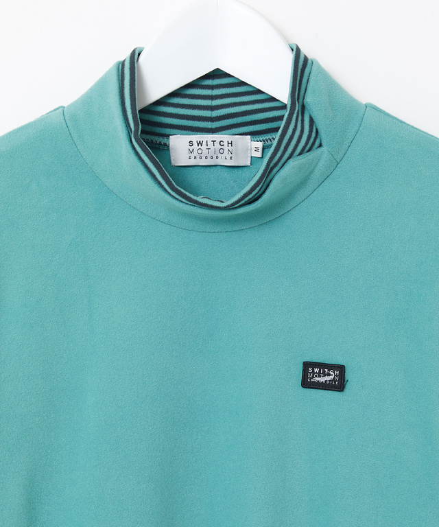 天竺 ハイネック デザインカットソー