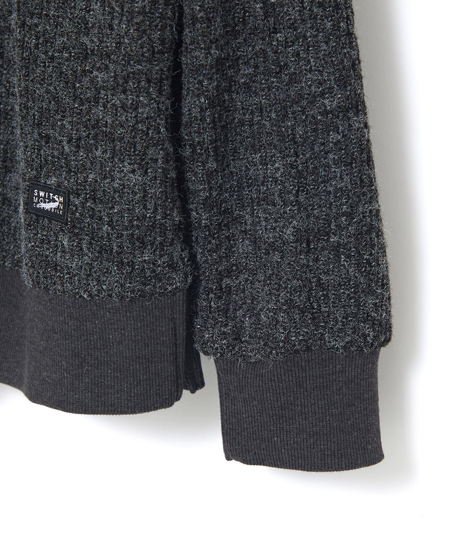 ニット風 クルーネックトレーナー