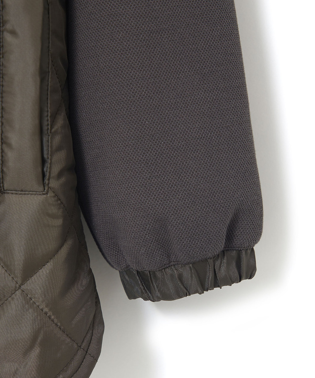 鹿の子 ドッキング キルトジャケット