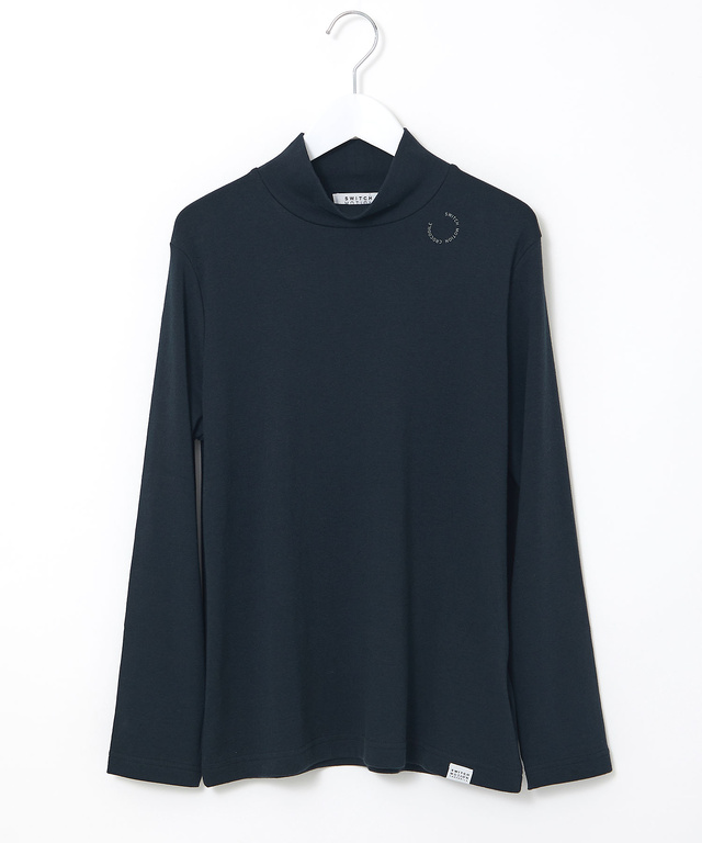 ストレッチスムース ハイネックカットソー