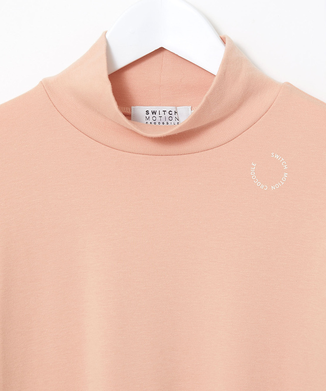 ストレッチスムース ハイネックカットソー