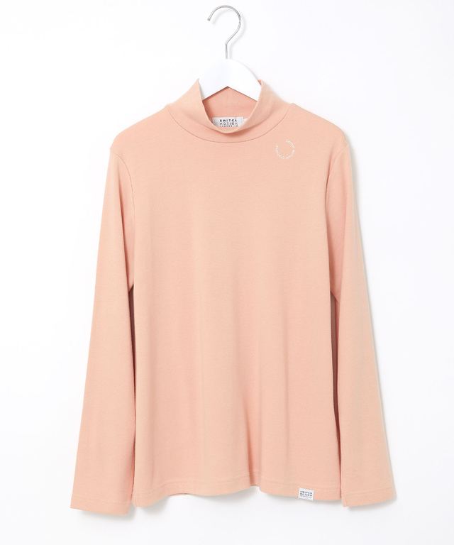 ストレッチスムース ハイネックカットソー