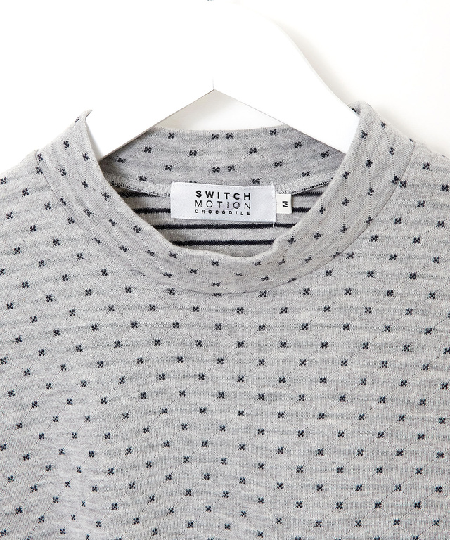 小花柄 ジャカード カットソー