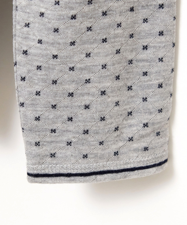 小花柄 ジャカード カットソー