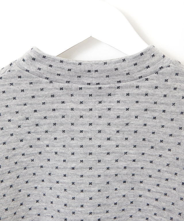 小花柄 ジャカード カットソー