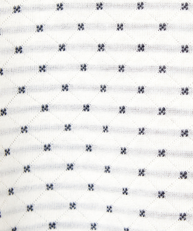 小花柄 ジャカード カットソー