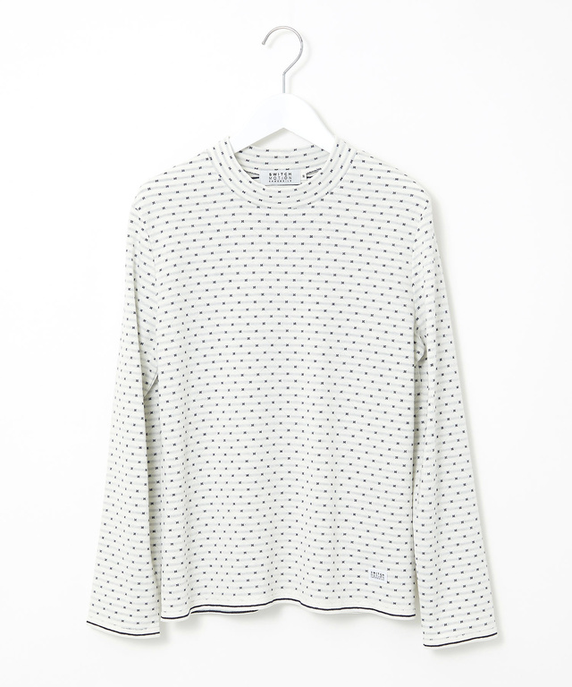 小花柄 ジャカード カットソー