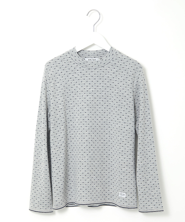 小花柄 ジャカード カットソー