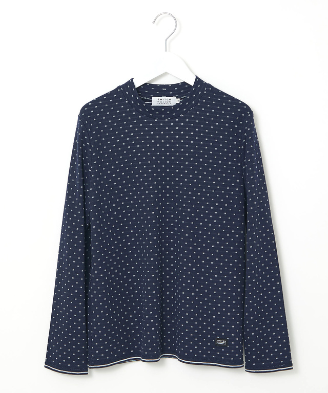 小花柄 ジャカード カットソー