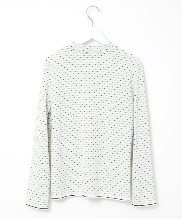 小花柄 ジャカード カットソー