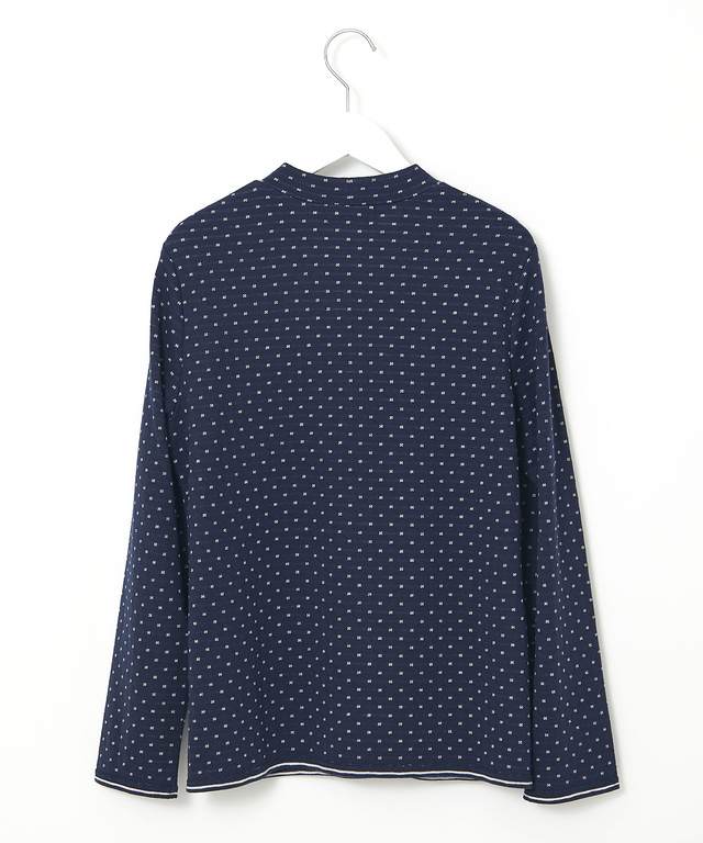 小花柄 ジャカード カットソー