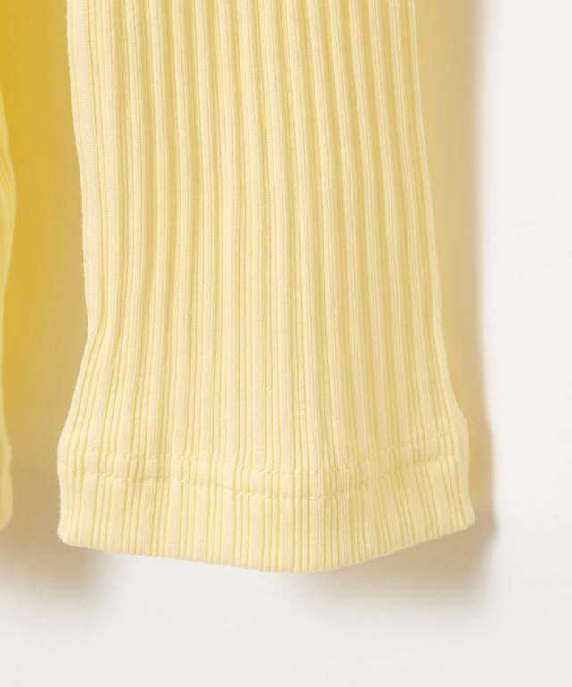 リブ メロー ハイネックカットソー