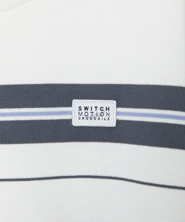 天竺 パネルボーダー カットソー