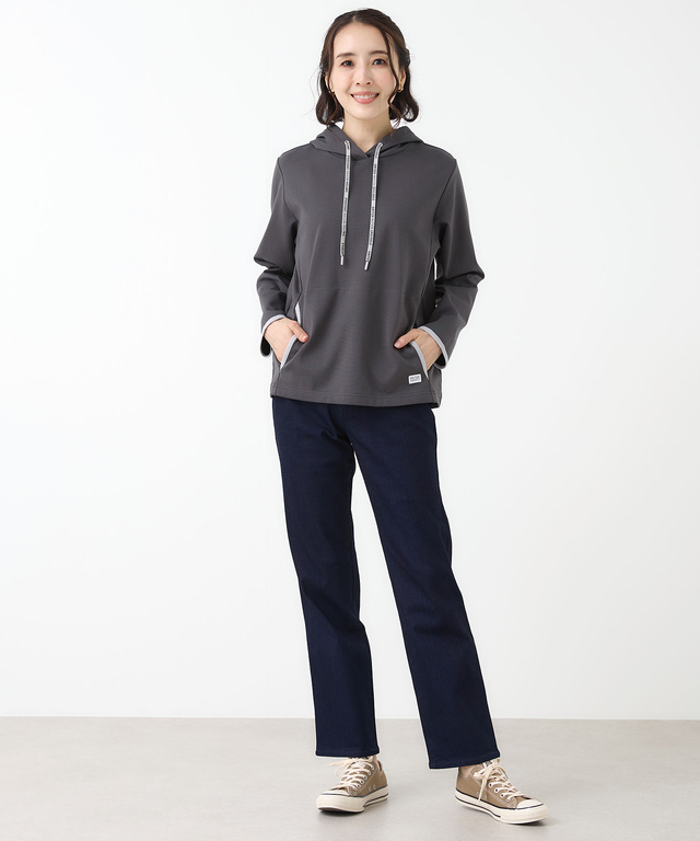 ストレッチポンチ プルオーバーパーカー