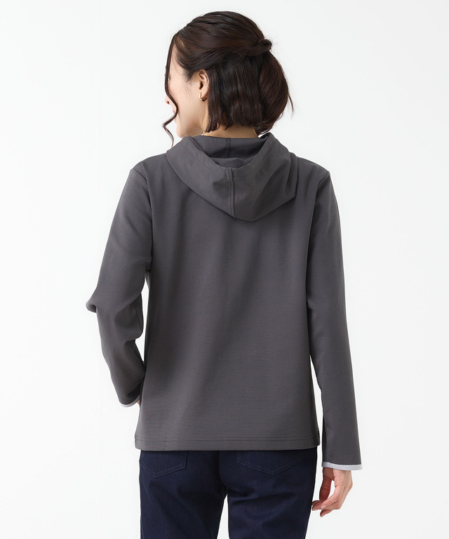 ストレッチポンチ プルオーバーパーカー