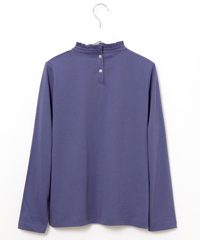 プレーティング天竺 襟フリル カットソー【吸汗速乾】