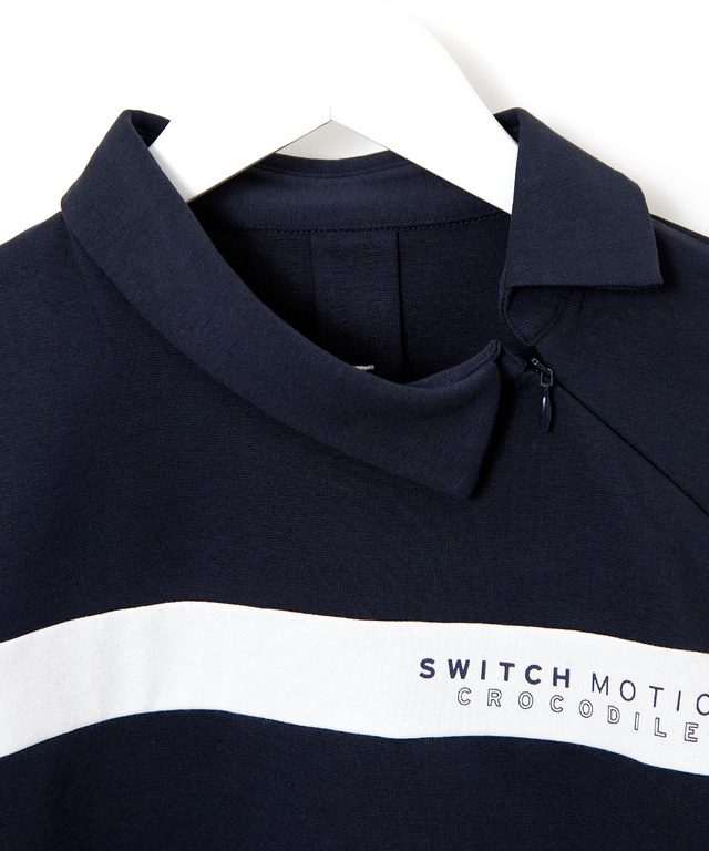 ストレッチポンチ 襟デザイン カットソー