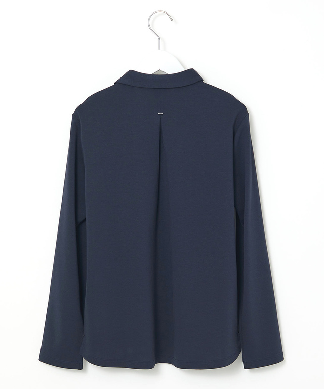 ストレッチポンチ 襟デザイン カットソー