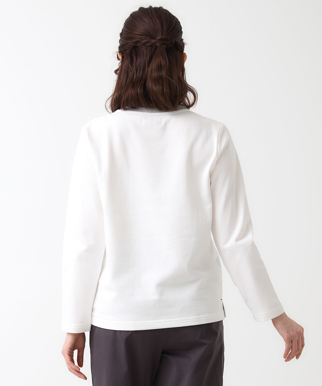 裏毛 ロゴプリント クルーネック カットソー