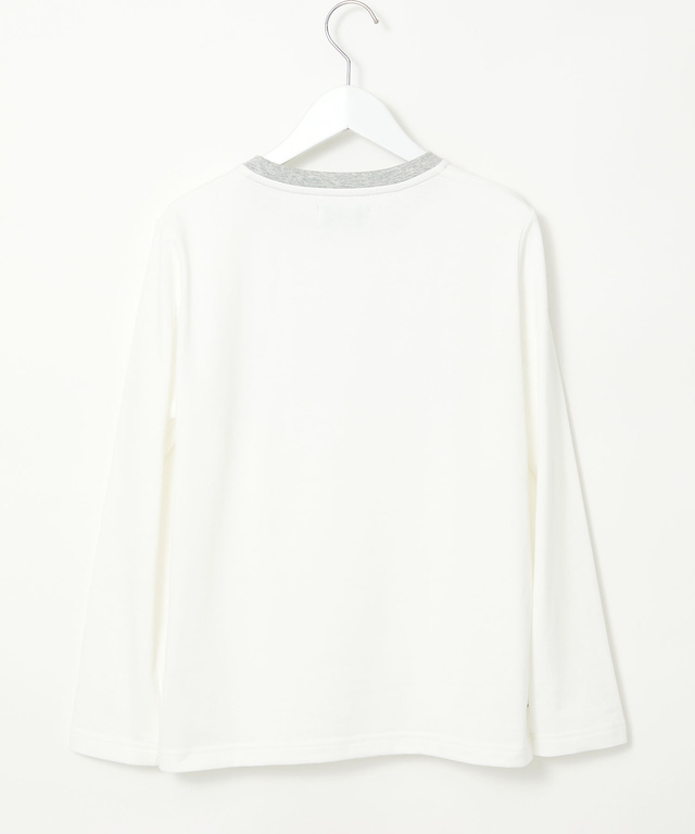 裏毛 ロゴプリント クルーネック カットソー