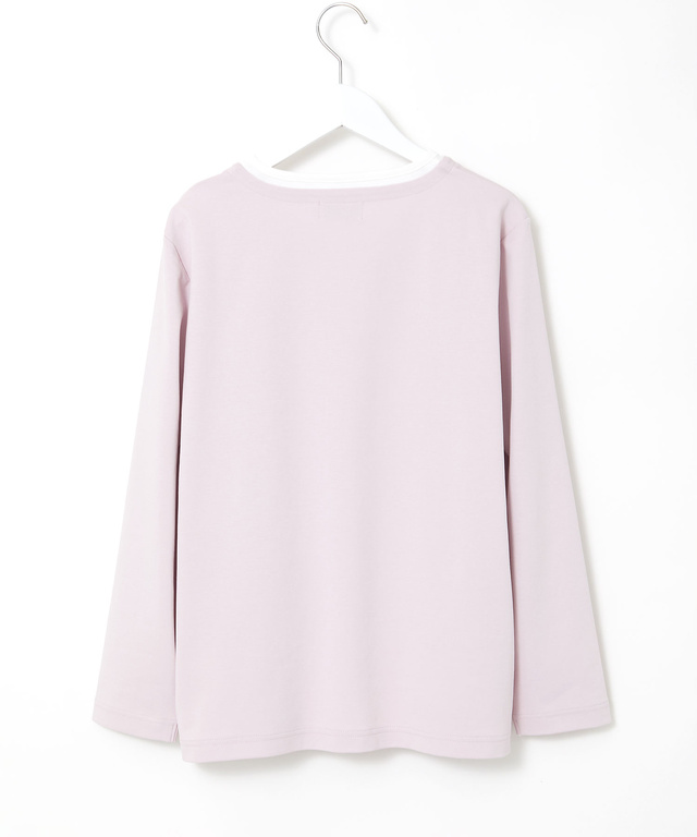 ストレッチポンチ レイヤード風 カットソー