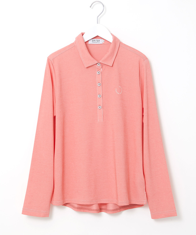 ダンガリー風 鹿の子 ポロシャツ