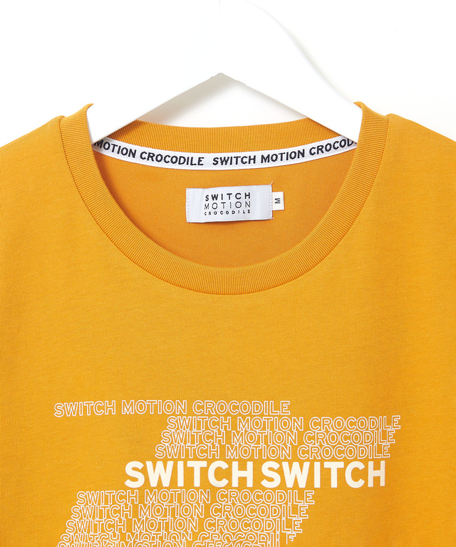 プレーティング天竺 ロゴプリント Tシャツ