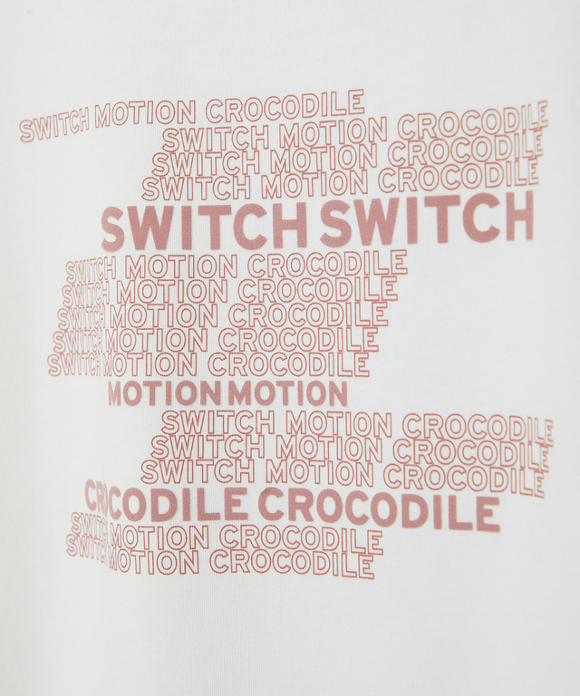 プレーティング天竺 ロゴプリント Tシャツ